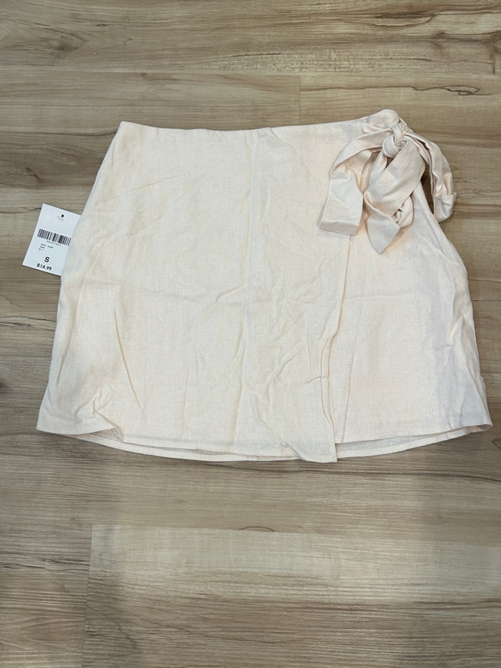 Linen Wrap-Style skirt